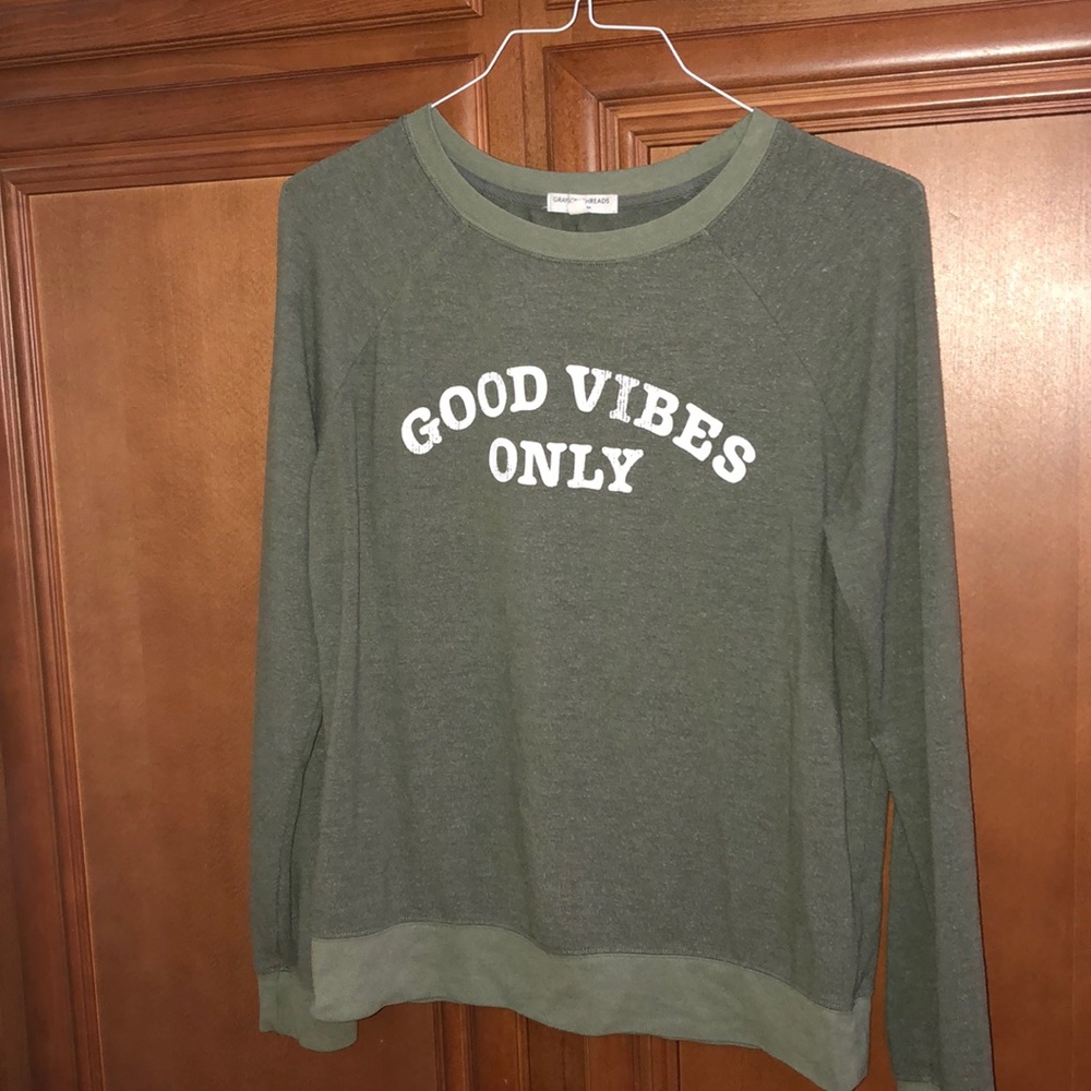 Good Vibes sweater from Target.